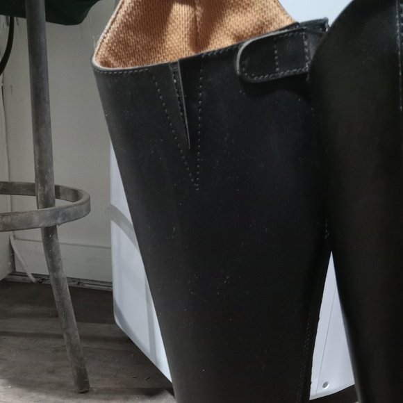 New / like black field English Equestrian boots size 7 tall - Picture 8 of 12